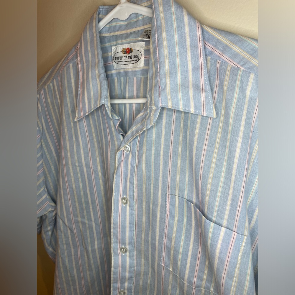 Vintage fruit of loom button down shirt